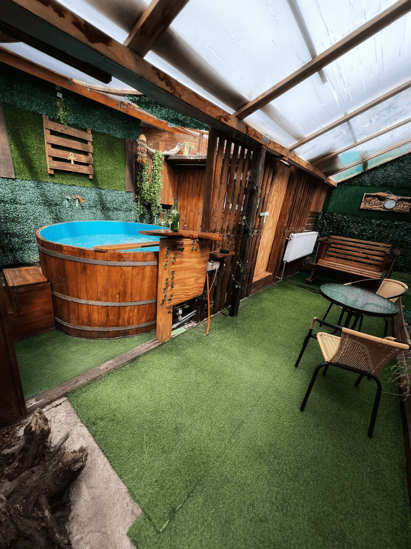 comodidad de la cabaña